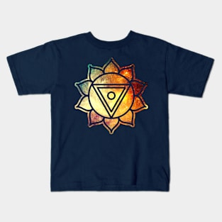 Galaxy Mandala: Manipura Kids T-Shirt